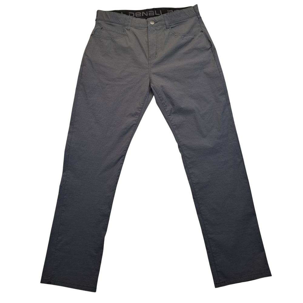 Denali Performance Pants Mens 34x32 Grey Excellent Stretch 5-Pocket Straight Leg